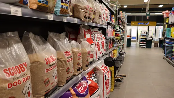 Aisle inside a Naivas supermarket in Ongata Rongai, Kenya, a business with high daytime electricity use